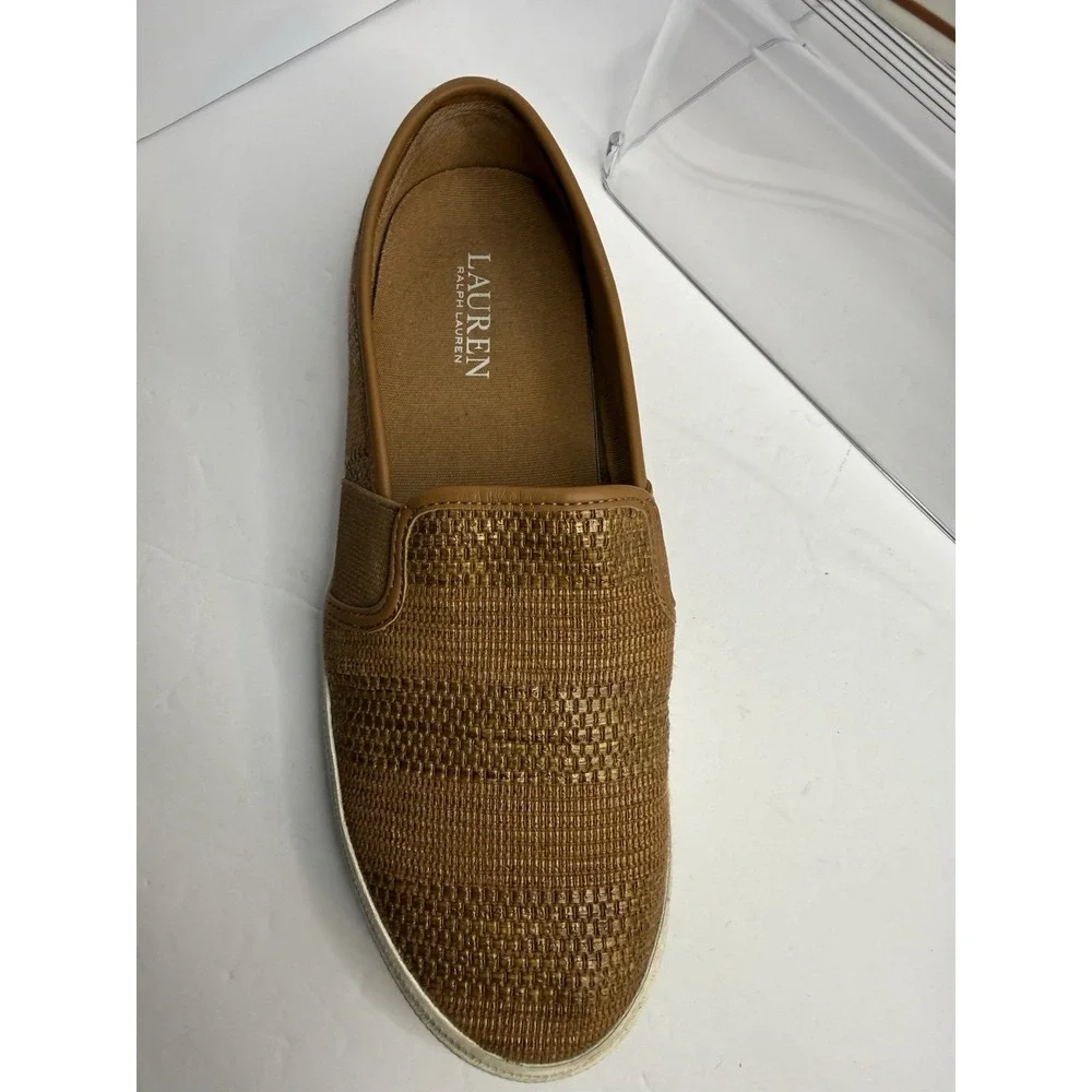 Lauren Ralph Lauren Jinny‎ Slip On Women Size 7 Caramel